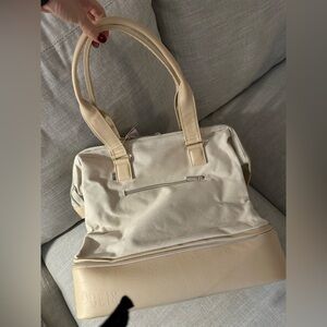 BEIS Cream and Tan Travel Bag